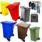 STAR SUPPLIES Wheelie Bins Outdoor Council Size Bin for Trash and Rubbish 240L Rubber Wheels - Grey, Red, Yellow, Blue, Green & Brown (Yellow)