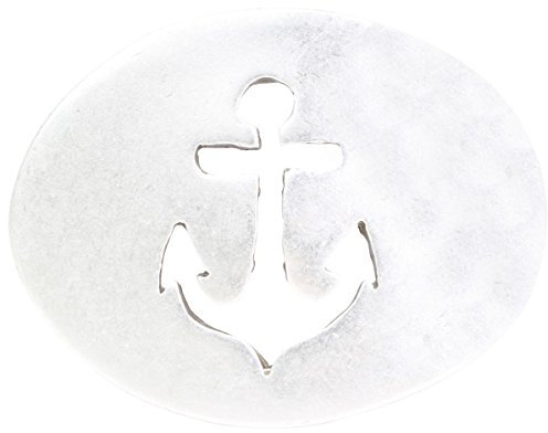 BELTINGER Gürtelschnalle Anker 4,0 cm | Buckle Wechselschließe Gürtelschließe 40mm Massiv | Wechselgürtel bis 4cm | Altsilber
