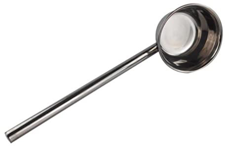 Vaguelly 1Pc 58Cm Louche à à Long Manche Louche D' arrosage de Jardin en Acier Inoxydable à Cuillère à Soupe Cuillère à Huile de Cuisine