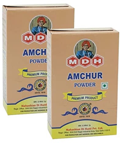 MDH Amchoor Powder 100g (Pack of 2) – Dried Tangy Mango Aamchur Masala Used To Add Sour Taste In Food – Spices Mix Curry Masala Recipe Mixes Casserole Seasoning Herbs