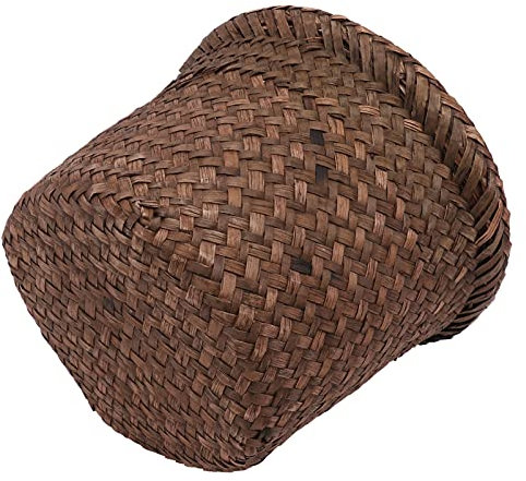 Housoutil Pflanzenhalter aus Seegras Gewebter Blumentopf Kaffeefarben