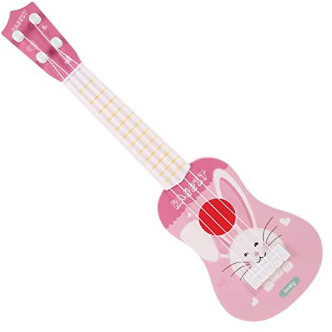 Beavorty Ukulele Enfants Ukulélé d'apprentissage Précoce Mini Instruments De Ukulélé pour Enfants pour Tout-Petits Garçons Filles Débutants (Rose) Ukelele