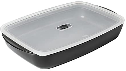 KUHN RIKON Easy Oven Dish Glass Coated with Lid Medium 2 L Glass