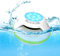 Portable Bluetooth Speakers, Wireless Floating Speakers with IPX7 Waterproof and Colorful LED Light, 10M Bluetooth Range for Shower, Pool, Hot Tub, Gifts (Green and White)