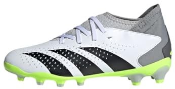 adidas Predator Accuracy.3 Multi-Ground Boots, Scarpe da Calcio, Cloud White/Core Black/Lucid Lemon, 28 EU