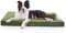 BEDSURE orthopädisches Hundebett Grosse Hunde - 112x81x7.6cm Hundekissen flauschig Hundematte waschbar Hundematratze in dunkelgrün für große Hunde