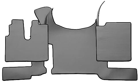 F-CORE Volle Deckung Fußmatten LKW für Man TGX 03.21- Mit Bodenbremse GRAU