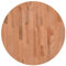 vidaXL Tischplatte, Holzplatte Holztischplatte Rund, Ersatzplatte Platte für Beistelltisch Bartisch, Massivholztischplatte Esstischplatte, Ø60x1,5 cm Massivholz Buche
