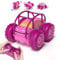 MaxTronic Direct Charging Remote Control Car for Girls, Amphibious RC Cars Toy 2.4G 360° Flips Rotation 15KM/H 4WD All Terrain Stunt Car with Ajustable LED for Kids 3-12 Years Old，Pink