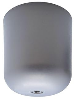 Moderner Lampenbaldachin ø 65mm H. 69mm aus mattem Kunststoff - Praktischer Baldachin für Ihre Lampe - einfache Montage - Ideal für DIY-Projekte (Silber)