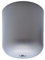 Moderner Lampenbaldachin ø 65mm H. 69mm aus mattem Kunststoff - Praktischer Baldachin für Ihre Lampe - einfache Montage - Ideal für DIY-Projekte (Silber)