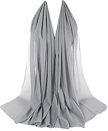 Schal Gelb Damen Muslim Plain Schals Schal Wrap Chiffon Frauen Hijab Stirnband Blase Hijabs Schal Türkei Schal (Multicolor12, M)