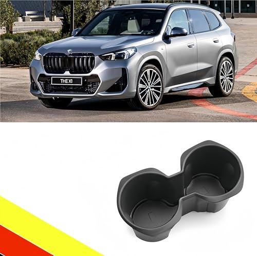 POETRYXIAO Porte-gobelet à eau pour console centrale, compatible avec BMW X1 U11 2023-2024, support de porte-gobelet en silicone pour accessoires BMW