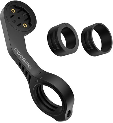 CooSpo MT5 Bike Computer Out Front Mount, Compatible with Garmin, Bike Computer Mount Adapter for Handlebar 25.4mm/31.8mm