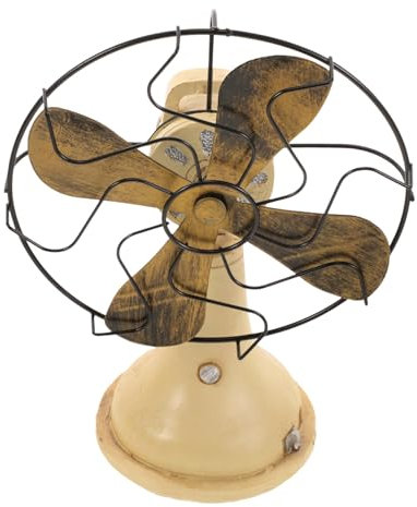 Cabilock Adornos De Abanico Modelo Antiguo De Ventilador De Mesa Ventilador Ventilador Antiguo Decoración De La Sala De Estar Decoración De La Pared Sala De Estar Resina Sintética