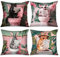 Tucocoo Schwarze Katzen-Überwurf-Kissenbezüge, cooles Schwein, Sonnenbrille, Kaninchen, lesen Zeitung, Kissenbezug, orangefarbene Katzen auf Toilette, 4er-Set, Cartoon-Design, Couch, Sofa, Büro,
