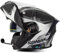 VVPEC Klapphelm Motorrad Bluetooth-Helm Modularer Motorradhelm mit Doppelvisier, ECE Genehmigte Rollerhelm Racing Helm Motocross Helm for Damen und Herren(7,4XL=67~68cm)