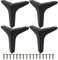YOYEAH 4 Pieds de Meubles Métal Diamant 15cm avec Vis - pour Canapé, Tables Basses, Placards, Armoires TV & Bricolage