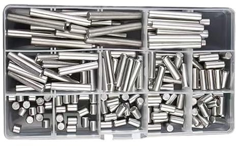 Perni di supporto, perni di supporto per mensola, 4 mm perni per tasselli, 140 pezzi M4 304 in acciaio inox, set con perni di localizzazione, tasselli e perni di supporto per mensole per stampi