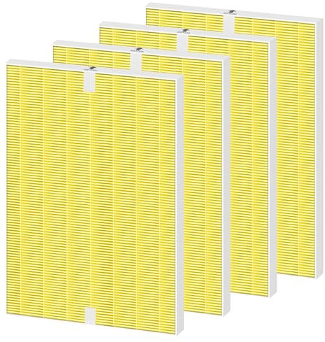 4 Pack 116131 HEPA Replacement Filter I for Winix C555 5500-2 5510 5520 Am80 Plasmawave Air Purifier H13 True HEPA Filter