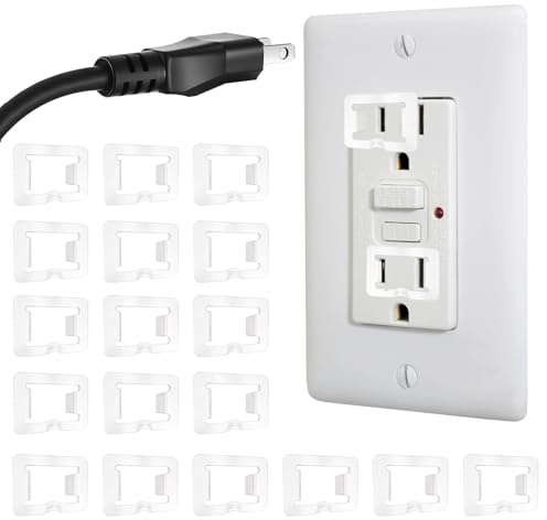BOHUIZ 20 Pcs 2 Prong Loose Outlet Plug Fix, Socket Outlet Tightener Insert