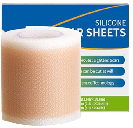 Pansement Silicone Cicatrice, 1 Rouleau Feuilles De Cicatrices En Silicone, Spamming En Gel De Silicone Auto Adhésif Réutilisable Dequalité Médicale, Pour Cicatrices Chirurgicales, Césarienne