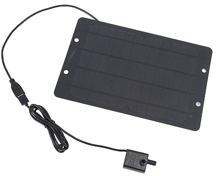 All'esterno della Pompa 'acqua del Pozzo Solare USB Regolabile Solare Piccola Libbra di Piastra da Giardino