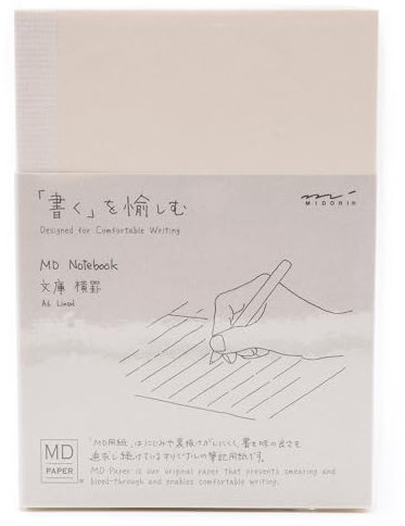 MD Midori Liniertes Notizbuch A6 - Premium-Japanpapier 176 Seiten