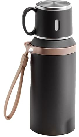 Taza Térmica Con Tapa,Termo Portátil | Vaso De Acero Inoxidable Para Bebidas, Botella Portátil Para Gimnasio, Escuela Y Exteriores
