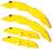 Alipis 2sets Complete Protection Car Brake Caliper Covers Front Rear Wheel Hub Caliper Sleeves for Vehicles