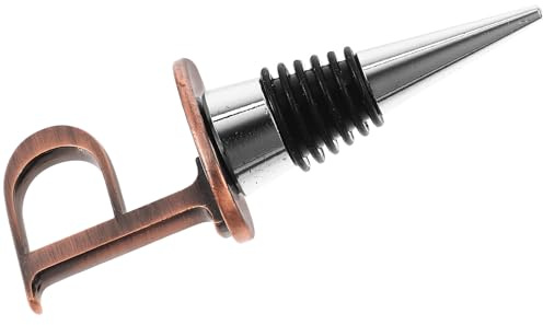 DOITOOL Bouchon de Vin Réutilisable Zinc et Silicone Bouchon Scellant Décoratif Lettre Majuscule Élégant pour Vin Bar Fêtes