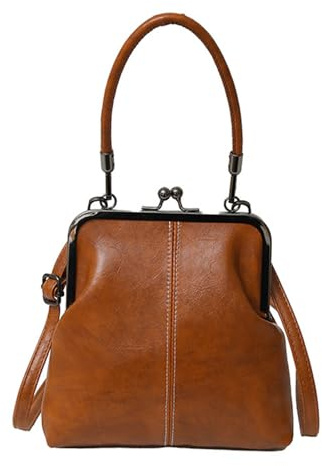 Generisch Sac à bandoulière en cuir synthétique avec fermeture Épaule Sac à main Porte-monnaie