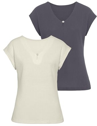 Lascana Damen Kurzarmshirt