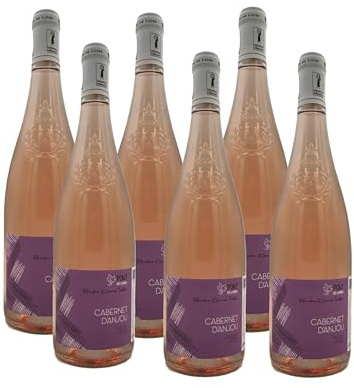 Cabernet d’Anjou AOP – Pont de Livier – Rosé demi-sec haut de gamme – Équilibre frais et gourmand – lot de 6 bouteilles - 75 cl – Vin du Val de LoireIdéal Apéritif & Barbecue