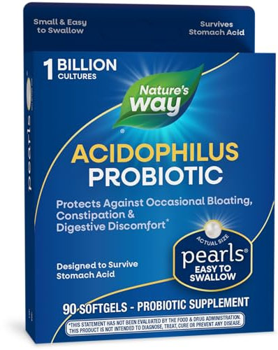 Probiotic Pearls Acidophilus 90 Softgels, Pack of 1