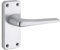 ZCA22SA Contract Aluminium Lever On Latch Backplate SAA From The Door Handle Store