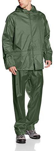 Result Herren Heavyweight Waterproof Jacket & Trouser Set Regenmantel, Grün-Grün, Medium