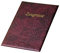 VELOFLEX 4401820 - Zeugnismappe DIN A4, Zeugnisbuch, Ledernarbung, mit 10 Hüllen, weinrot