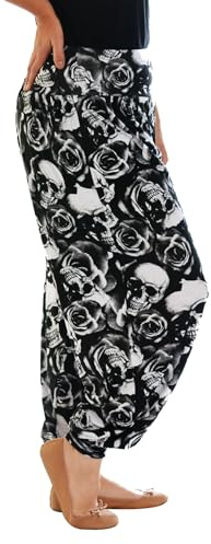 WearAll - Damen Übergröße Harem Druck lang und volle Hosen - 5 Designs - Größe 40-54