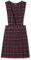 French Toast Big Girls' V-Neck Jumper, Navy/Red Plaid, 8
