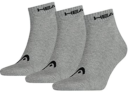 HEAD Socks (Pack of 3) Unisex, grey, 43-46