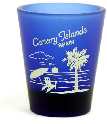 World By Shotglass Verre à Shot givré Bleu Cobalt