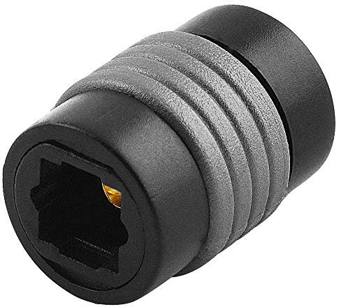BestPlug Optischer Audio Adapter, Opto Toslink Buchse Kupplung weiblich auf Opto Toslink Buchse Kupplung weiblich, geeignet für 2.1 5.1 und 7.1 Dolby Surround (verbesserte Ausführung v. 5.0)