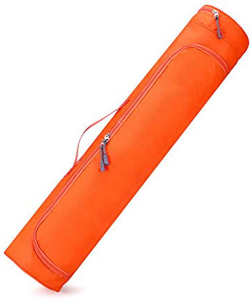 LZQpearl Yogatasche Für Yogamatten, Yoga-Tasche Aus Nylon Mit Hoher Dichte, wasserdichte, Verschleißfeste Und rutschfeste Aufbewahrungstasche Für Yoga-Zubehör (A Orange)