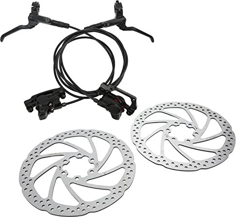 Hydraulische Fahrradbremse, Hydraulische Fahrradscheibenbremse Kit Doppelkolben Öldruck Universal mit Scheibenbremse Vorne Hinten 2 160mm Disc für Mountainbike Fahrrad Fahrrad Ersatzteile