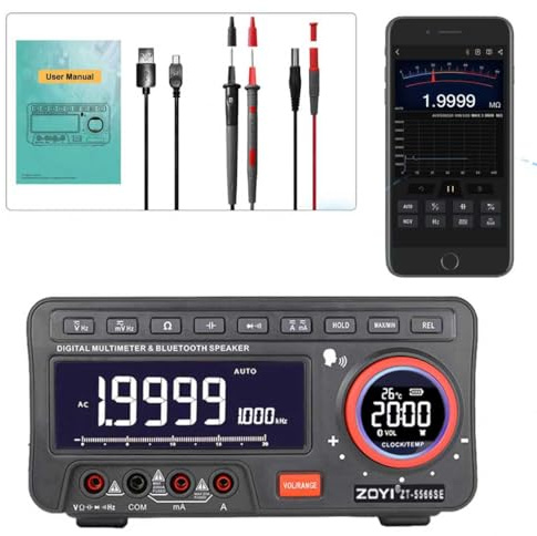 ZOTEK ZT-5566SE Multifunktionales Desktop-Multimeter, Multimeter, das Arbeit und Alltag integriert