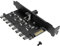 PC 8 Channels Fan Hub YACSEJAO 1Knob 12V 3/4pin PC 8 Channels Fan Hub Cooling Fan Speed Controller for CPU Case HDD VGA PWM Fan PCI Bracket(1Knob SATA)