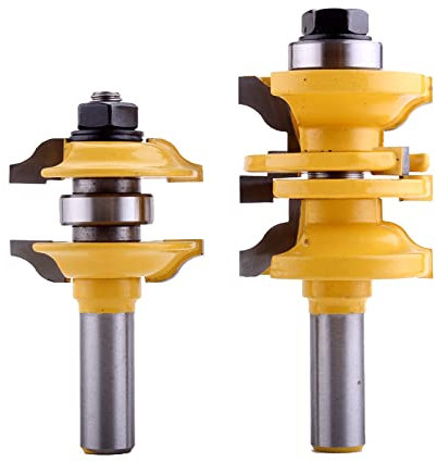 2 Pc 1/2 Shank Entry & Interior Door Matched R&S Router Bit Set