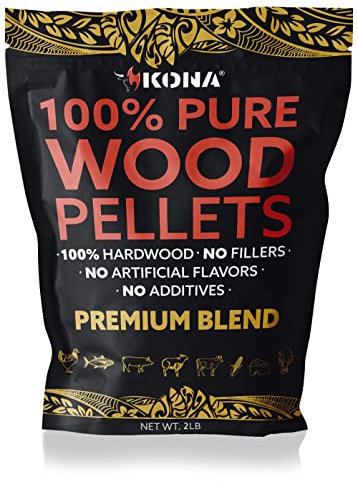 Kona Premium Blend Smoker Pellets, für Ninja Woodfire Outdoor Grill, 0,9 kg wiederverschließbarer Beutel