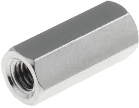 TNE Distanzmuffe mit Gewinde; 12mm; Innengew: M3; sechskant; Messing 113X12 Distanzelemente aus Metall